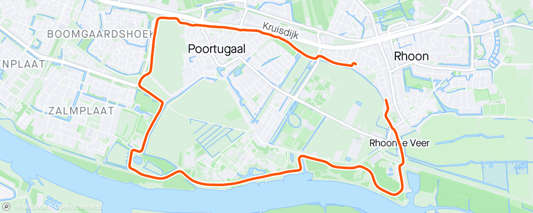 Map of the activity, Duurloop: 10 kilometer