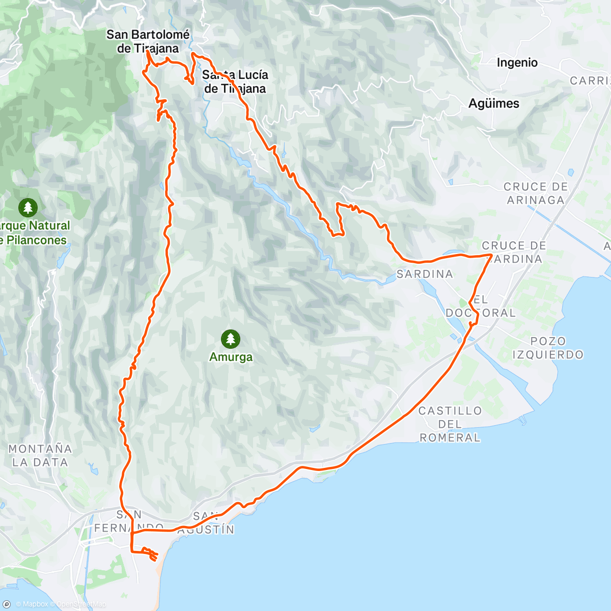 Map of the activity, Morning Ride