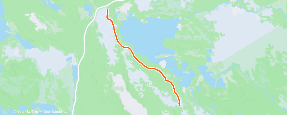 Map of the activity, Afternoon Nordic Ski