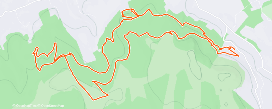 Map of the activity, Morning Mountain Bike Ride