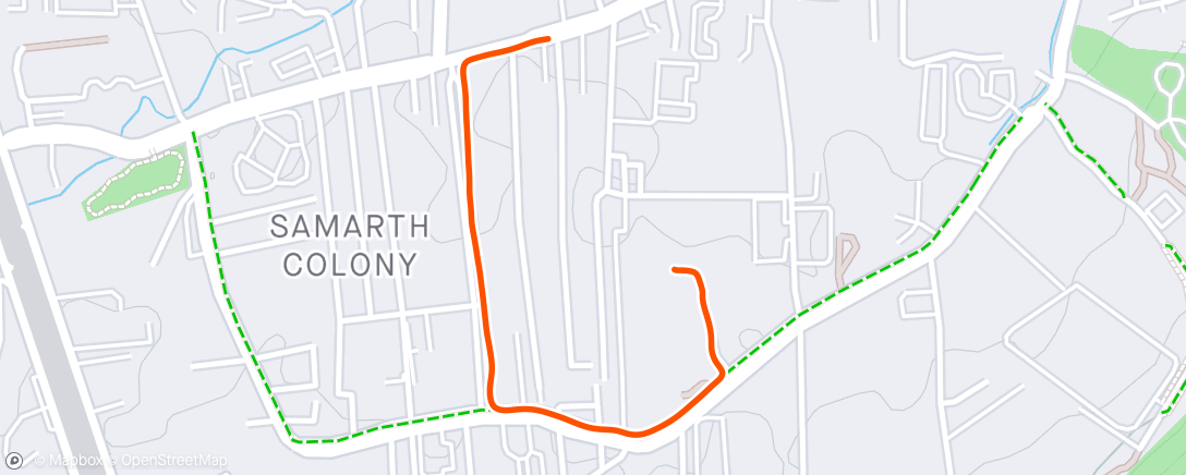 Kaart van de activiteit “Night Walk”