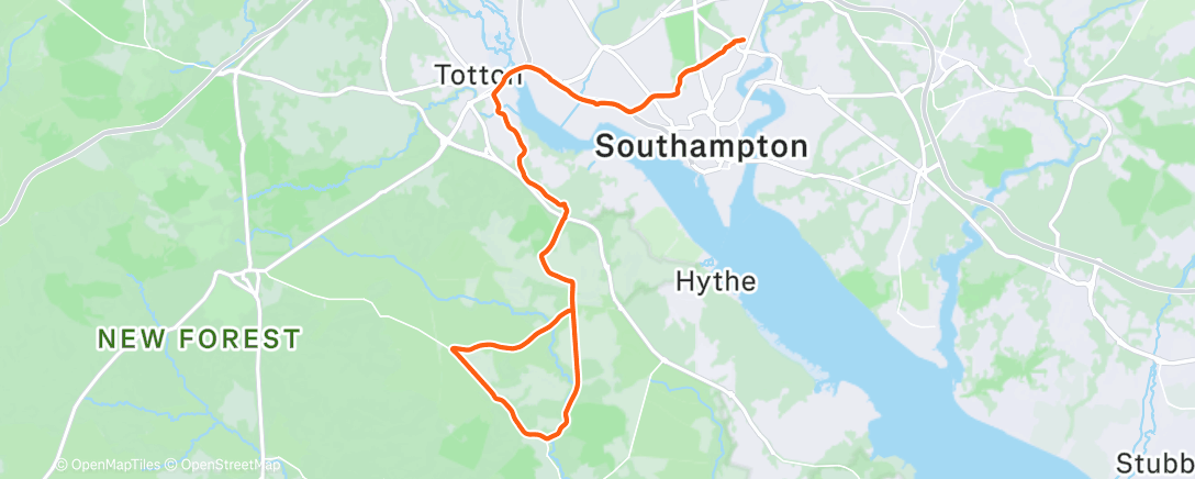 Map of the activity, Afternoon Ride