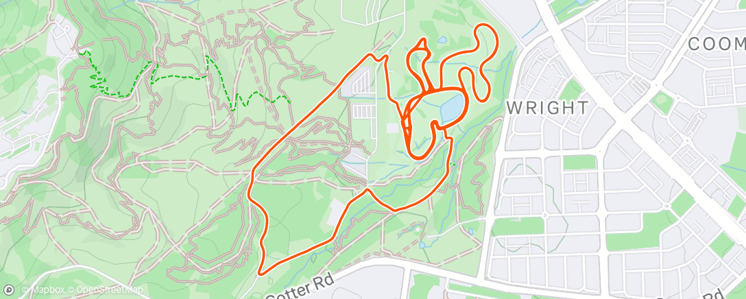 Map of the activity, Morning Run