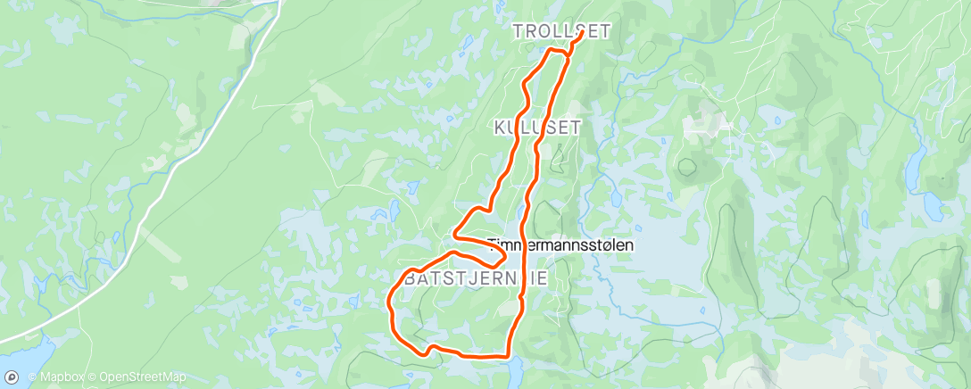 Map of the activity, Båtstjernkrysset XC