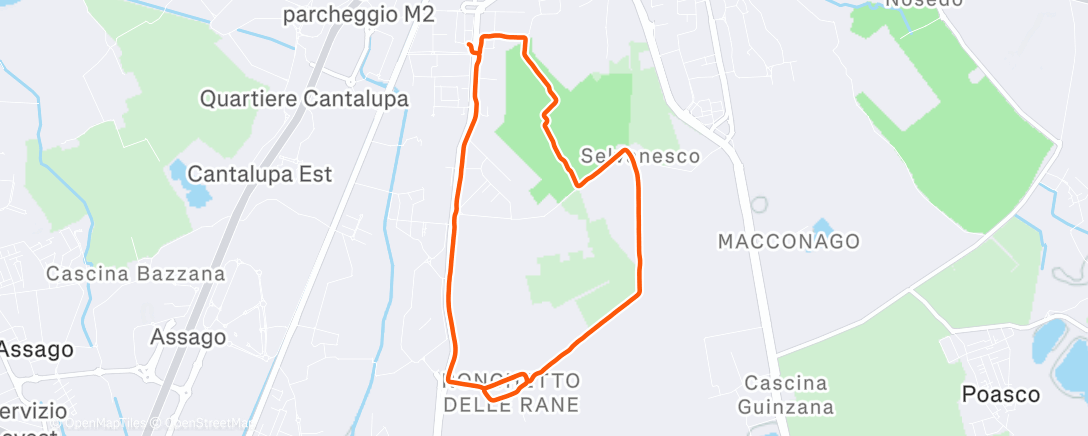 Map of the activity, 50' Z1 - Certi giorni l'unico obiettivo è alzarsi dal letto