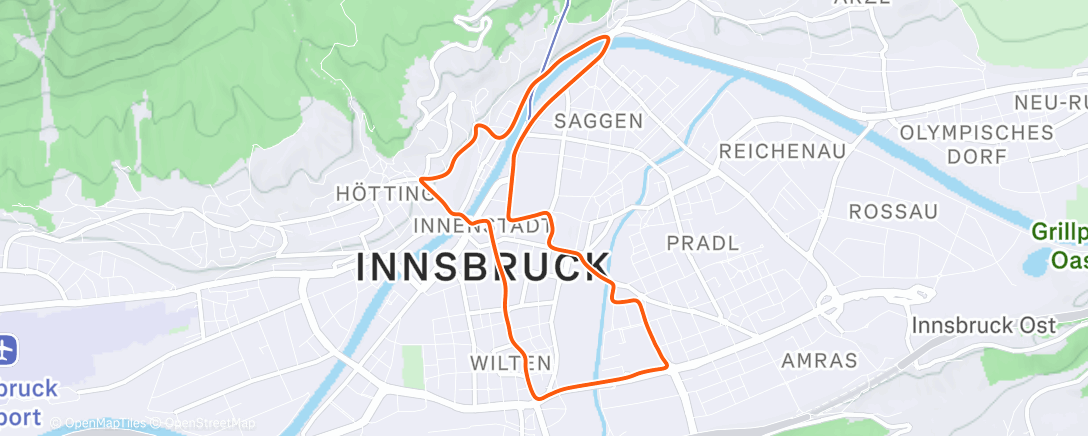 Map of the activity, Zwift - Innsbruckring in Innsbruck