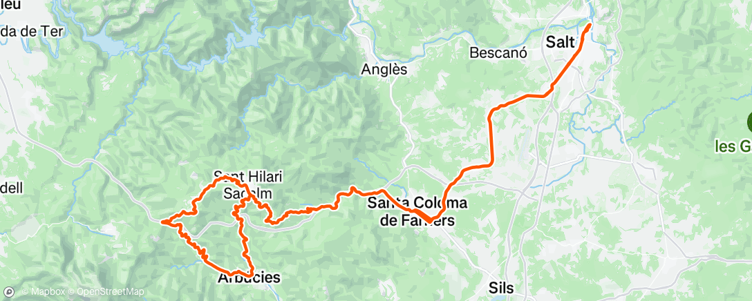 Map of the activity, Morning Ride