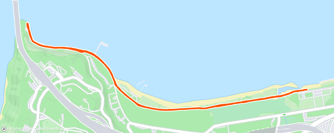 Map of the activity, Afternoon Run