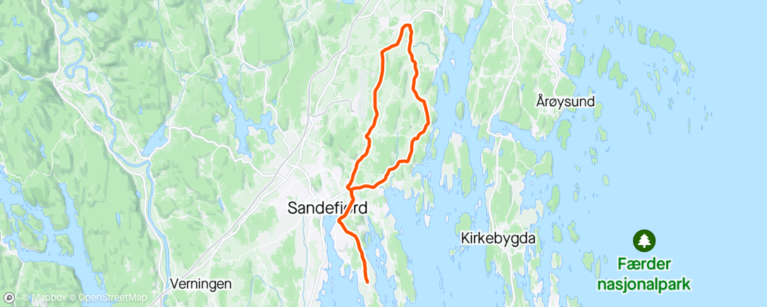 Map of the activity, Stokke Ride