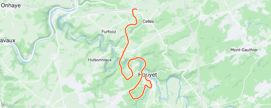 Map of the activity, MyWhoosh - 15min Varied Tempo #2