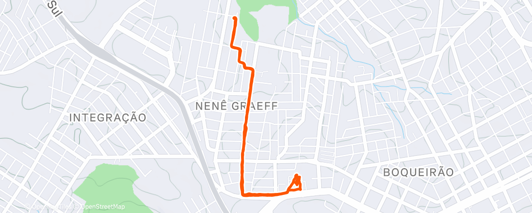 Map of the activity, Caminhada. Torrando.