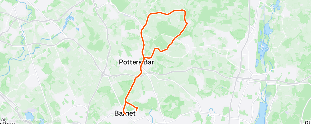 Map of the activity, Morning Ride