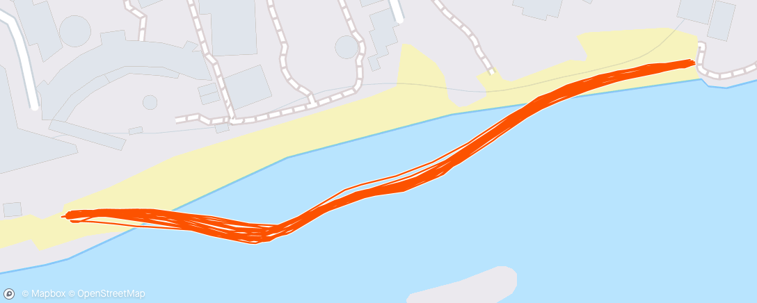 Map of the activity, Early Morning Beach Run