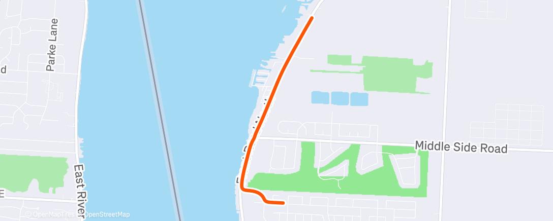 Map of the activity, Afternoon Ride