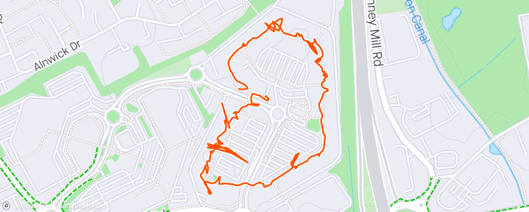 Map of the activity, Cheshire Oaks with Mrs P.