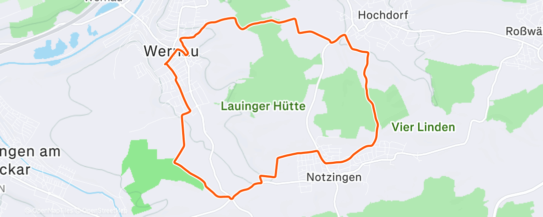 Map of the activity, Mittag Hochdorf
