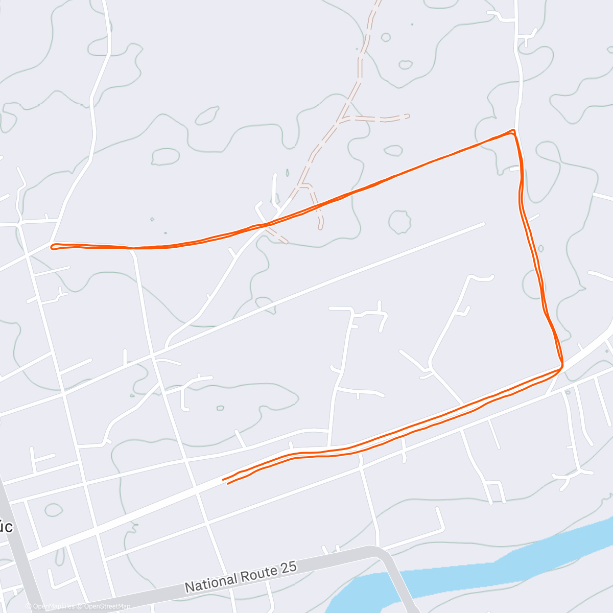 Карта физической активности (Afternoon Run)