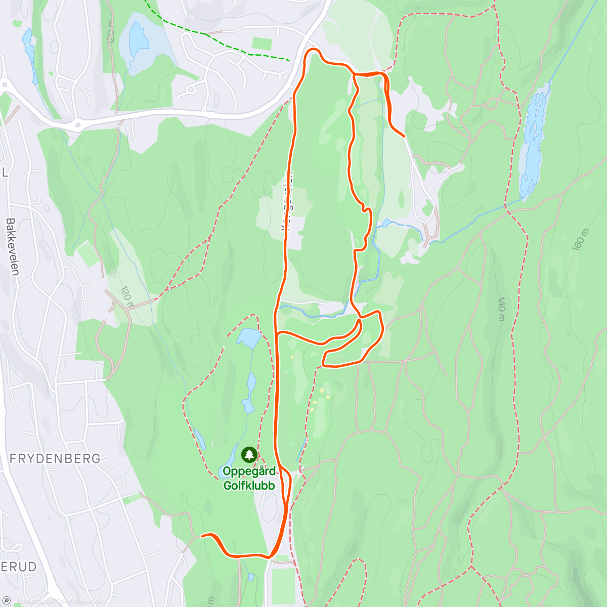 Map of the activity, Pre-Work Run