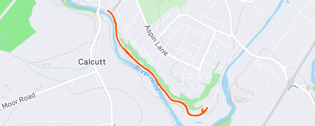 Map of the activity, Afternoon Walk
