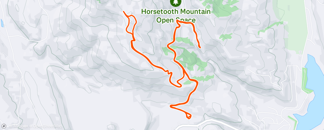Map of the activity, Morning Run