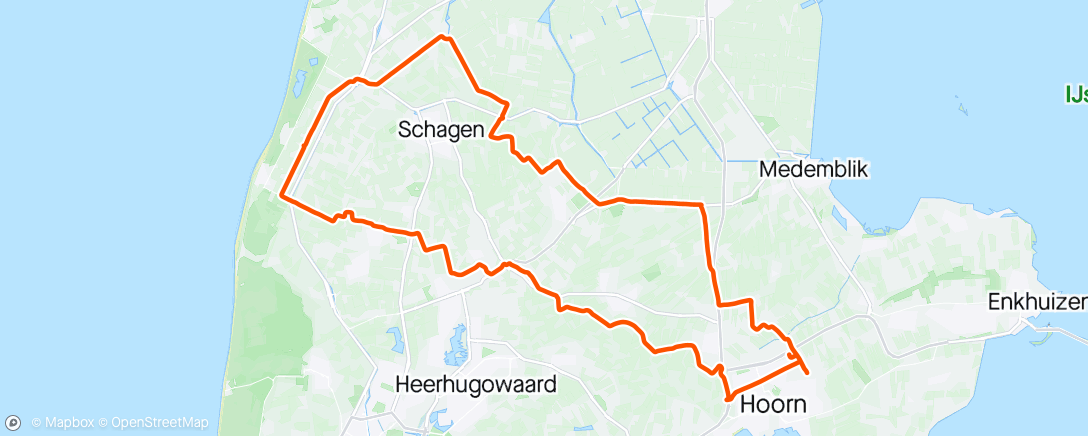 アクティビティ「WfTC Noord-Hollandse Bollentocht」の地図