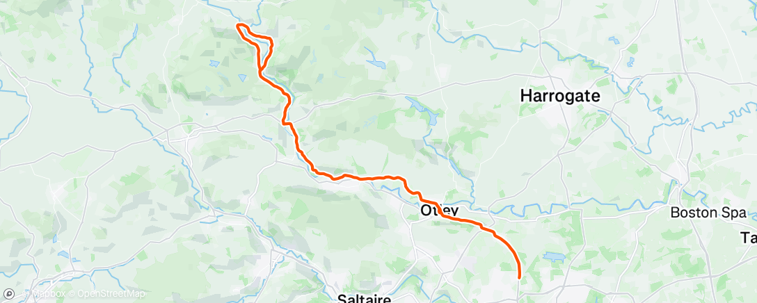 Map of the activity, Morning Ride