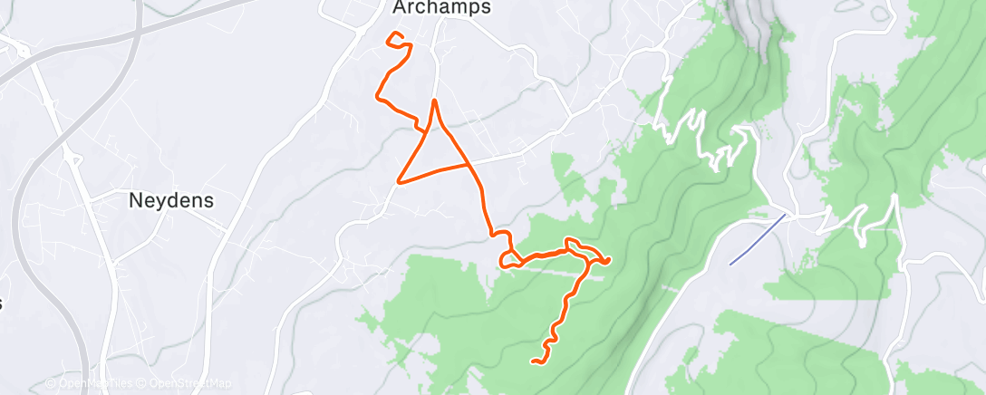 Map of the activity, Salève Classico ↗️↙️ Portillon w Charles
