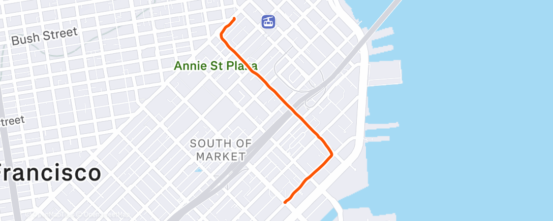 Map of the activity, Afternoon Walk