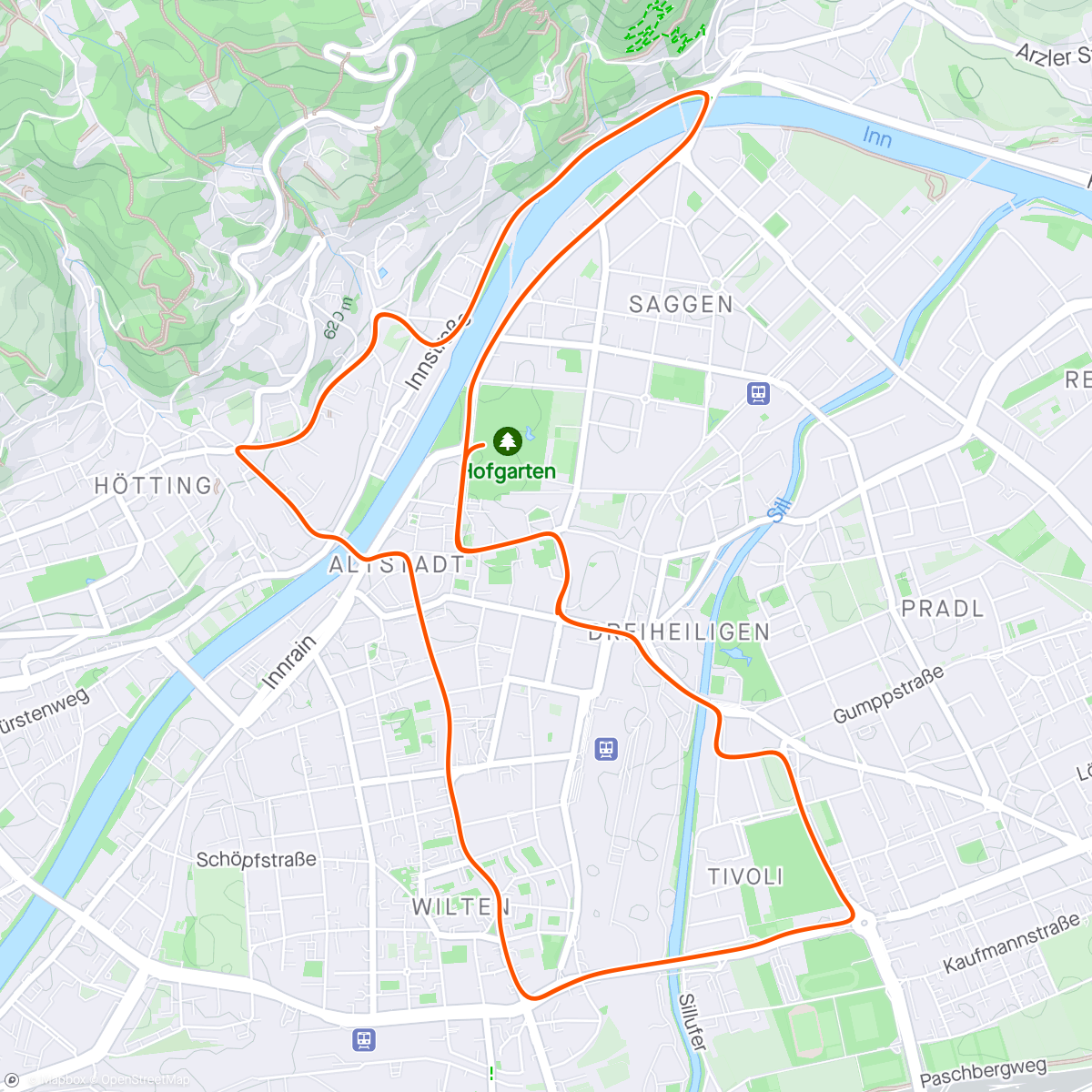 Map of the activity, Zwift - Race: Tofu Tornado Race (C) on Innsbruckring in Innsbruck