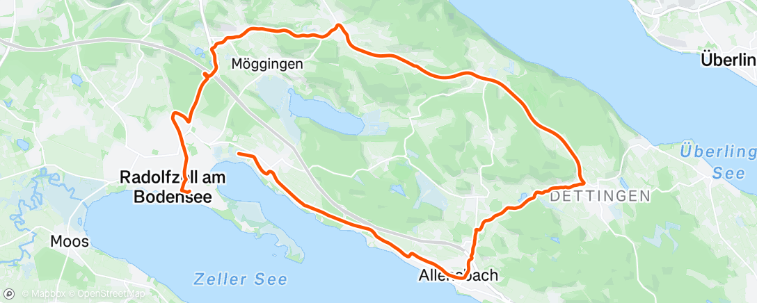 Map of the activity, Afternoon Ride