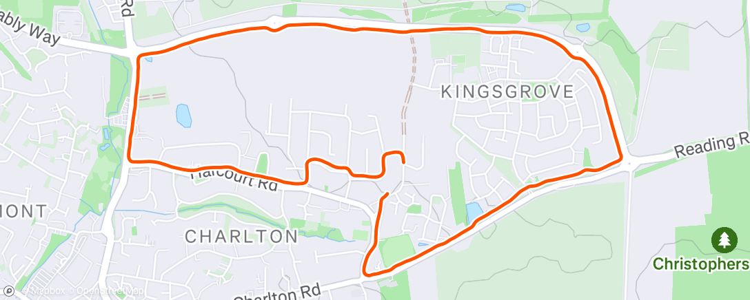 Map of the activity, Kingsgrove loop