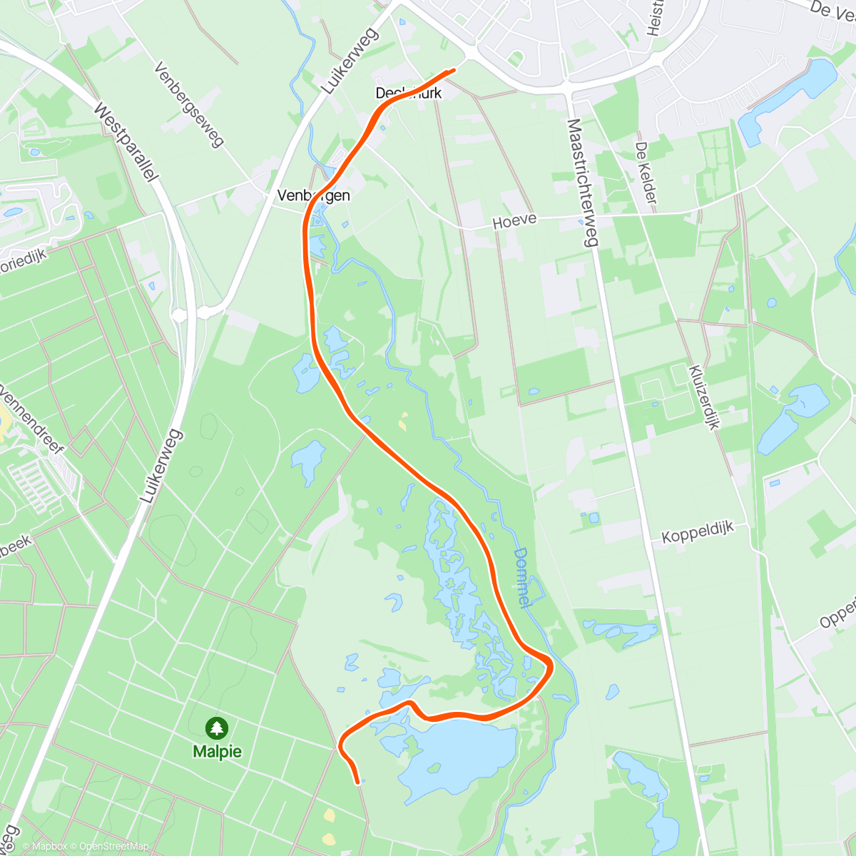 Map of the activity, Running+trail running +walking