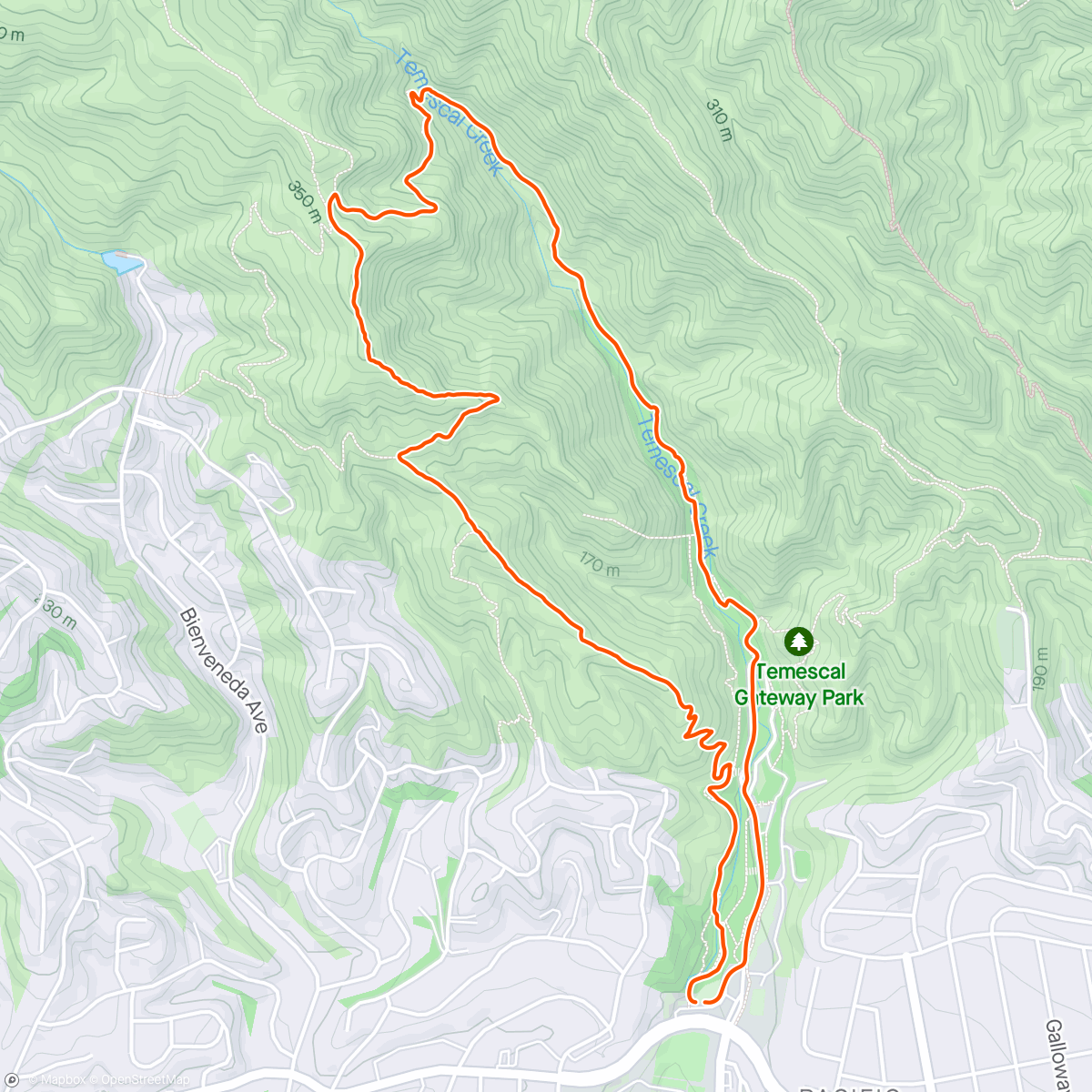 Carte de l'activité Evening Trail Run