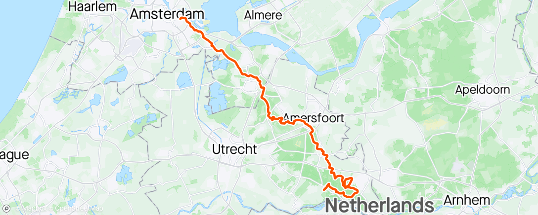 Mapa de la actividad (01/05/2024 Leersum-Amsterdam)