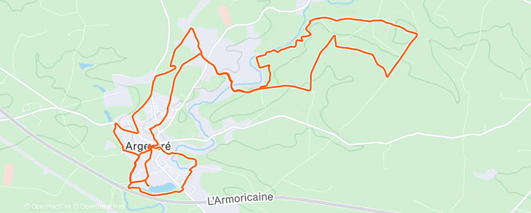 Map of the activity, L’Argentreene