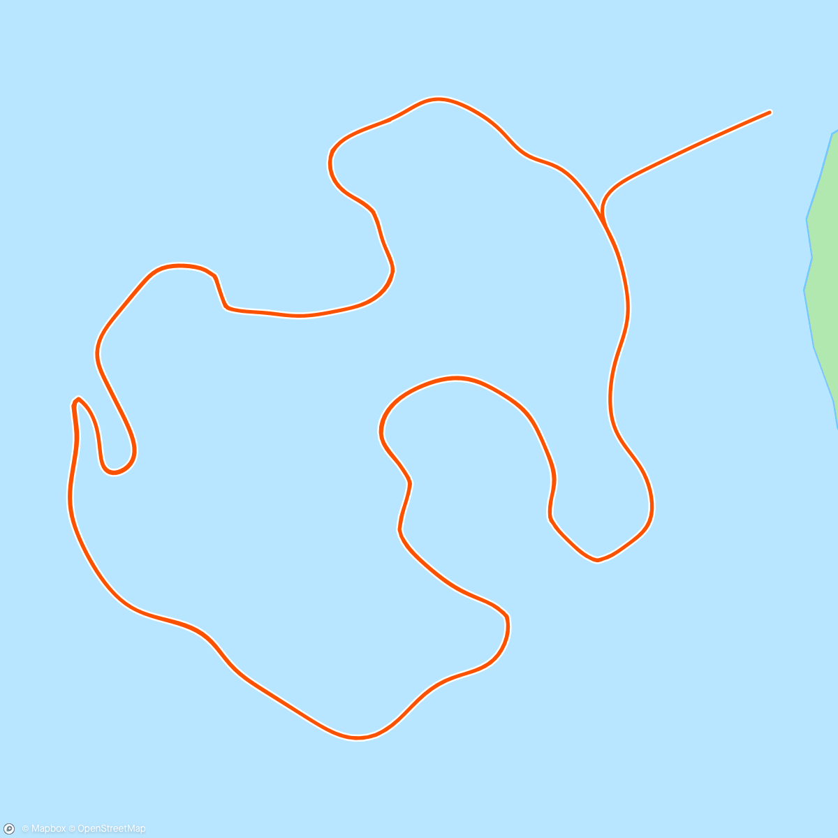 アクティビティ「Zwift - Volcano Circuit in Watopia」の地図