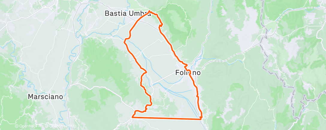 Map of the activity, Morning Ride