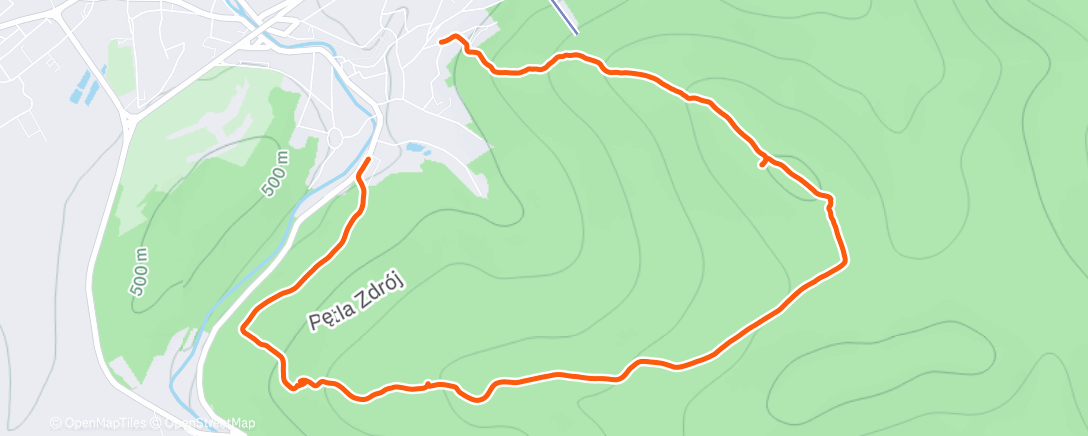 Map of the activity, Lunch Hike