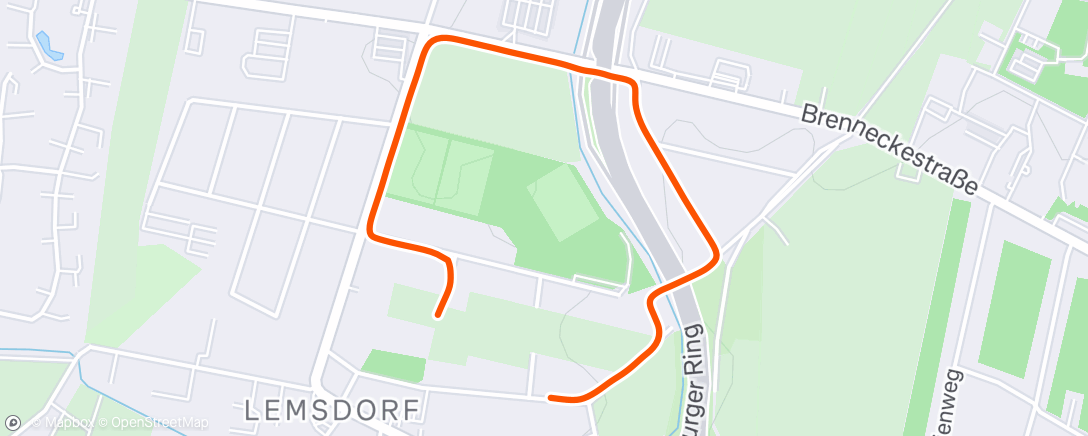 Map of the activity, Morning Walk