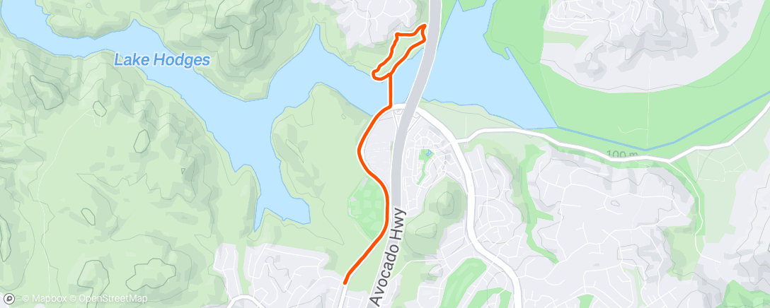 Map of the activity, Morning Run