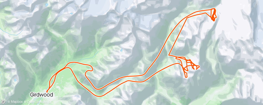 Map of the activity, Heli skiing AK!!!