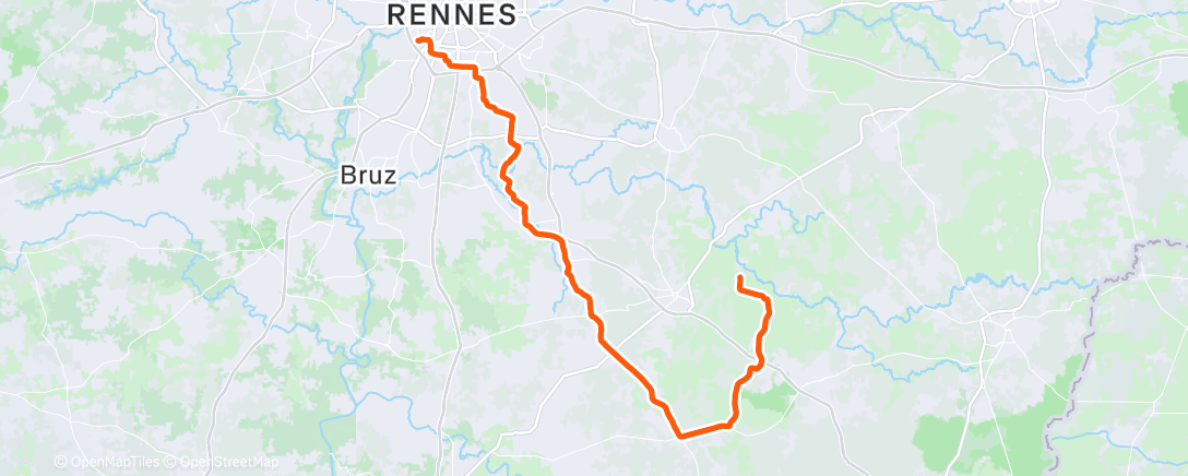 Map of the activity, RAC du jeudi 1ere partie bug Garmin 👎🫣