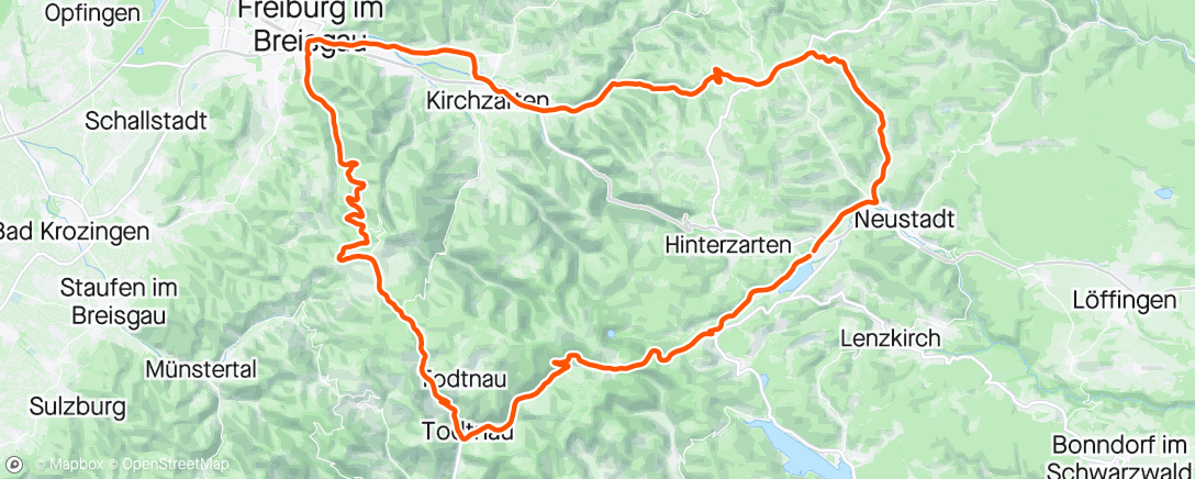 Map of the activity, Zweite Ausfahrt im Schwarzwald mit dem VC