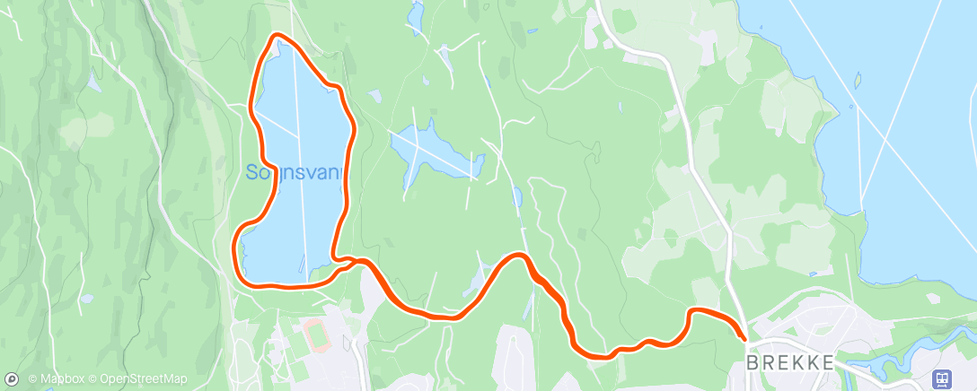 Mappa dell'attività Løpetur m Magnus🥰 - fra Maridalsveien og rundt Sognsvann☀️