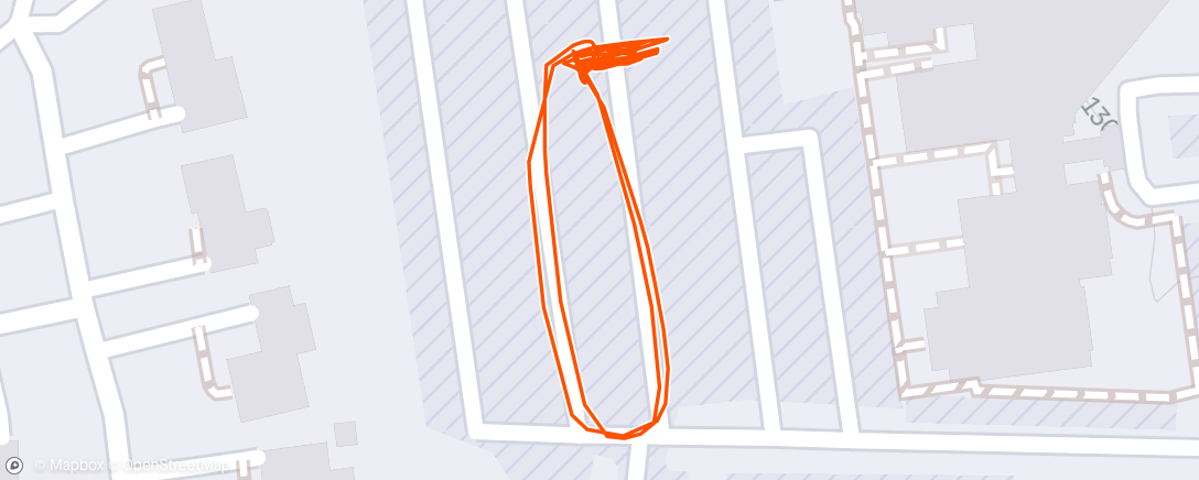 Map of the activity, Apparently I wasn’t awake enough to track my activity properly