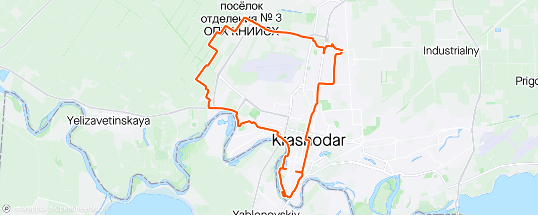 Map of the activity, Easy ride
