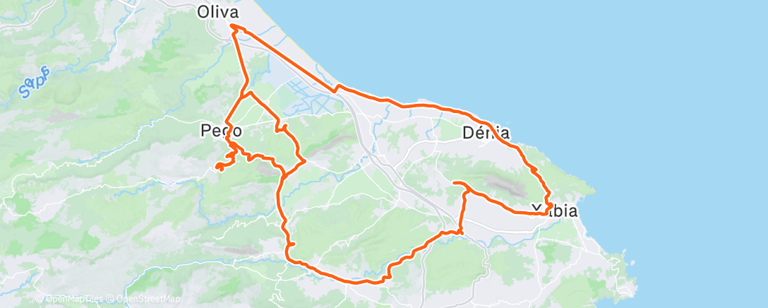 Map of the activity, Wielersport