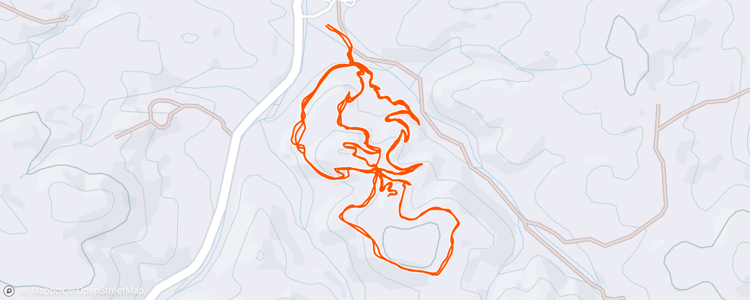 Map of the activity, Bean Peaks QC with Trail Solutions
