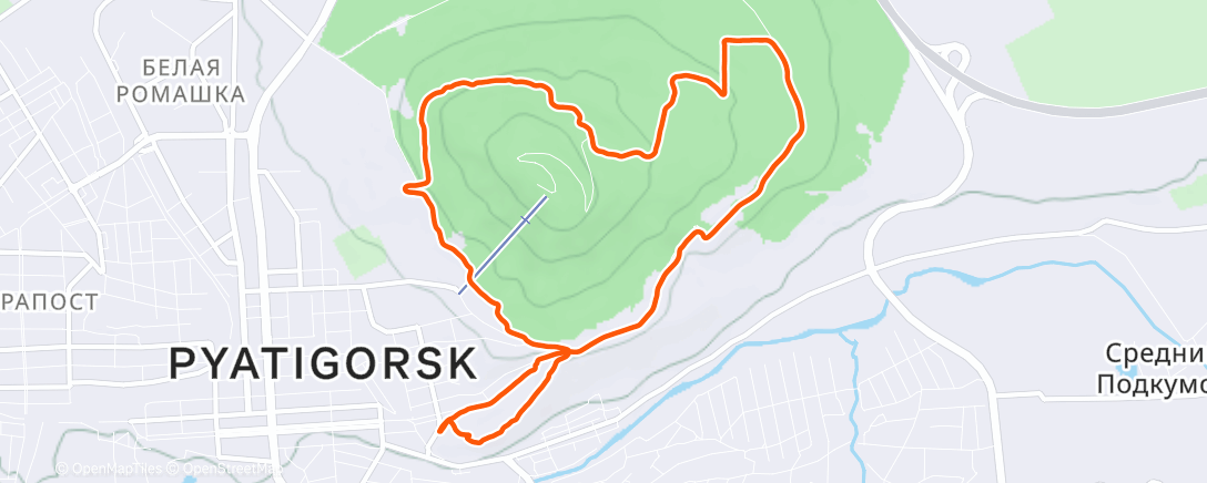 Карта физической активности (Afternoon Run)