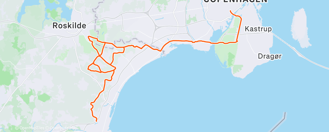 Map of the activity, Morning Ride